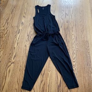 Racer back Black jumpsuit